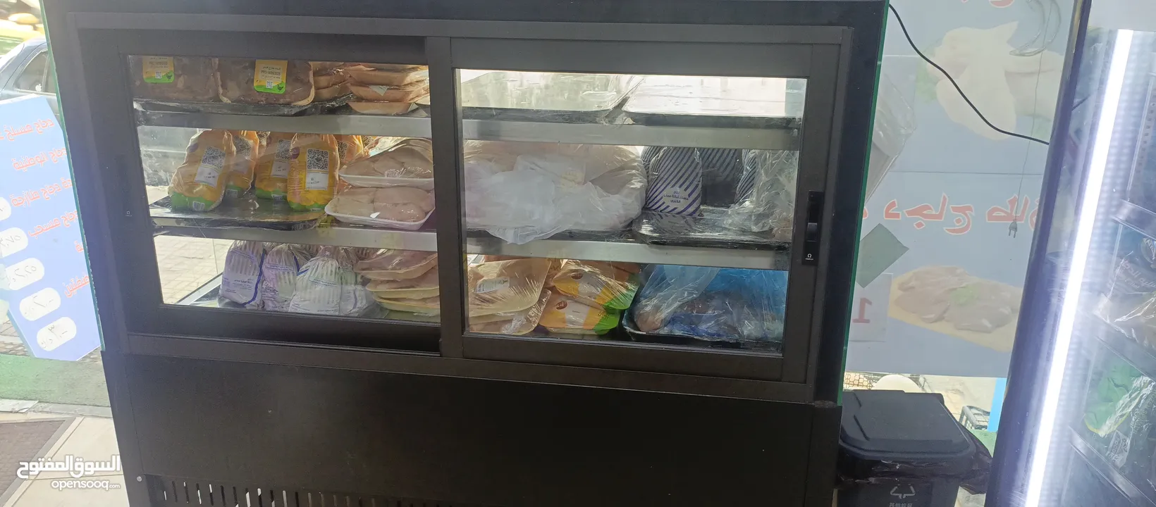 ثلاجة عرض رفين ... صناعة الشركة الفلسطينية - احمد رجب ...