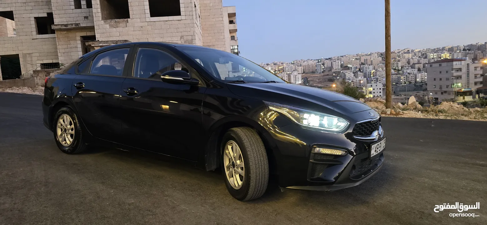 Kia K3 2019 لون اسود ميتلك مميز فل كامل فحص كامل ولا ملاحظة