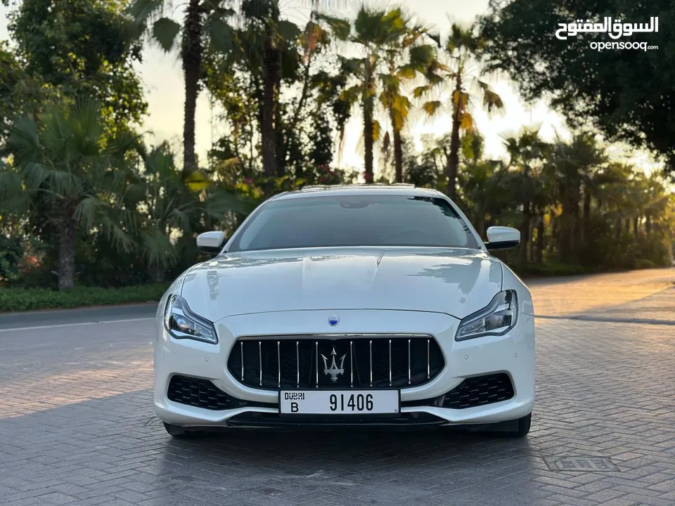 Maserati Quattroporte S 2018 White  3.0L V6 Engine  Perfect Condition