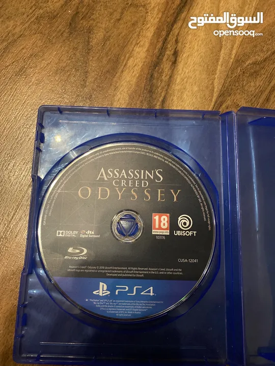 سيدي assassins Creed odyssey مستخدم شغال مية بالمية عليه بعض الخدوشات بس شغال