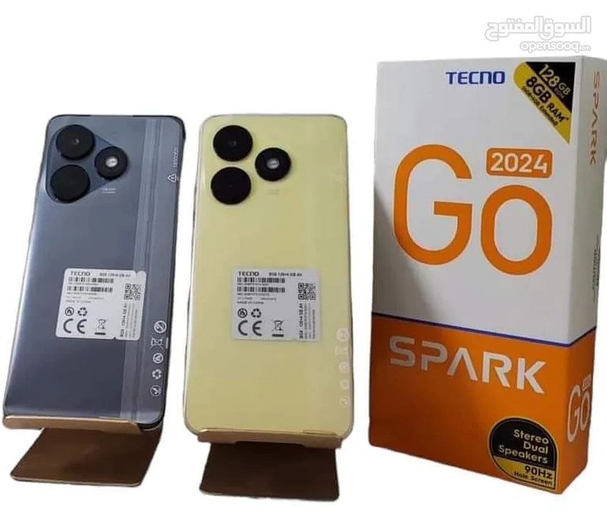مستعمل ايام Spark GO رام 6 و 8 جيجا 64 و 128 أغراضة والكرتونه الأصلية متوفر توصيل