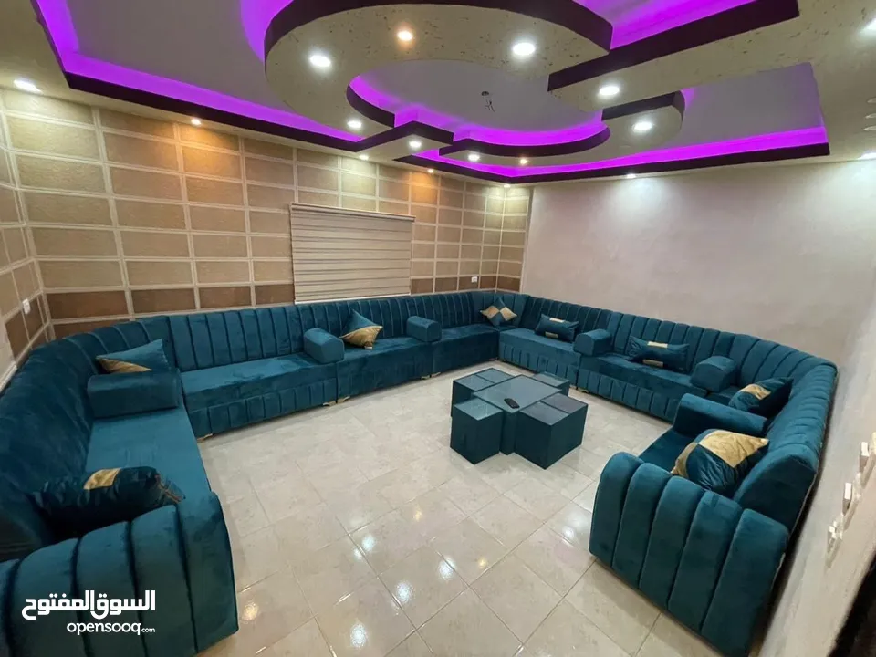 عرض خاص على جلسات الخليجية 17 مقعد + طقم طربيزاط مع مراكي + 10 مخدات