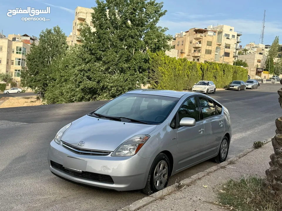 تويوتا بريوس هايبرد موديل 2008 فحص كامل7 جيد ولا ملاحظة كلين تايتل لون سلفر مميز جدا مستخدم واحد فقط