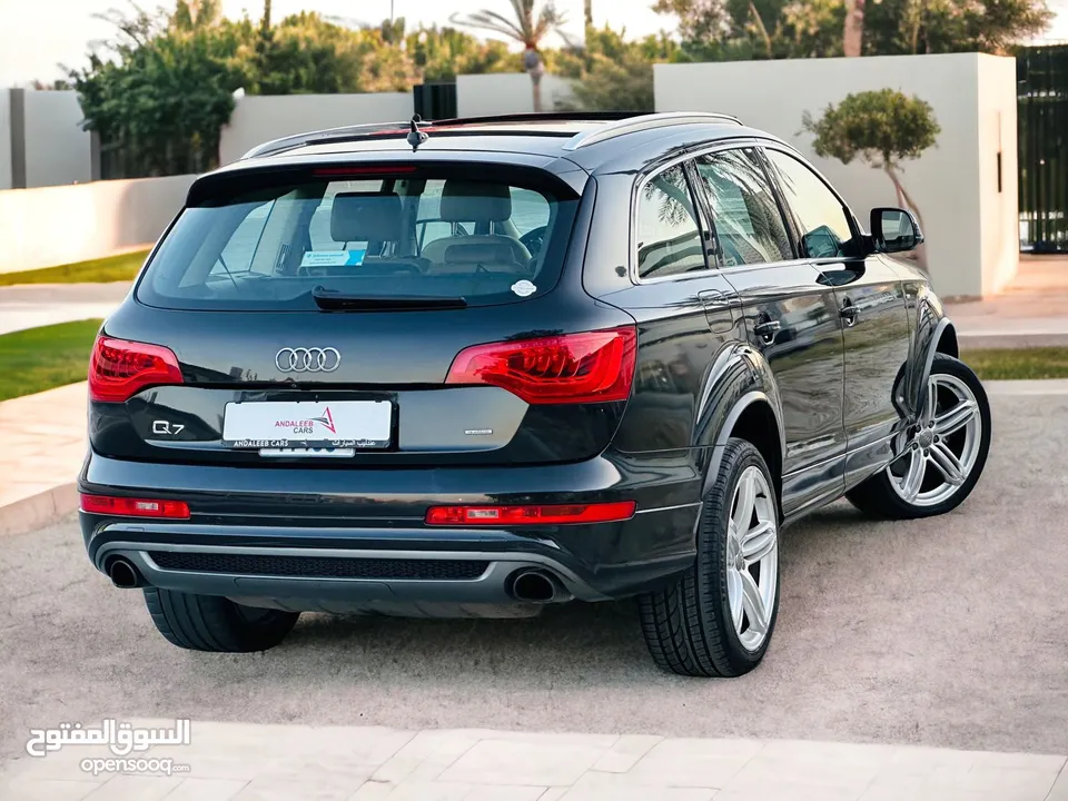    AUDI Q7  S-LINE 3.0  SUPERCHARGED FULL OPTION  GCC  0% DOWNPAYMENT