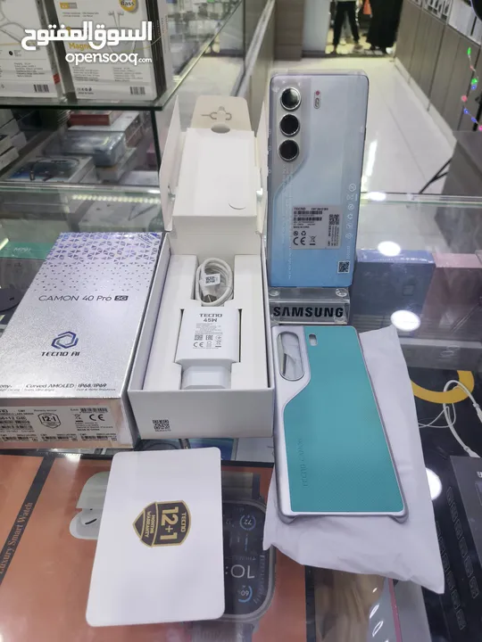 الحديث وصل CAMON 40 PRO 4G  معه كامل اغراضو جيجا 256 رام 24 متوفر توصيل