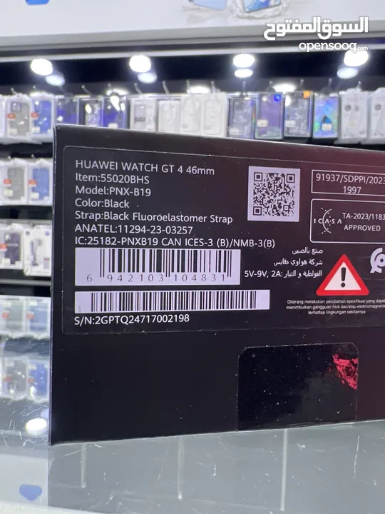 HUAWEI GT4 black (46mm) ساعة هواوي 4 باللون الاسود قياس 46 مم  العرض لفترة محدودة ( كمية محدودة )