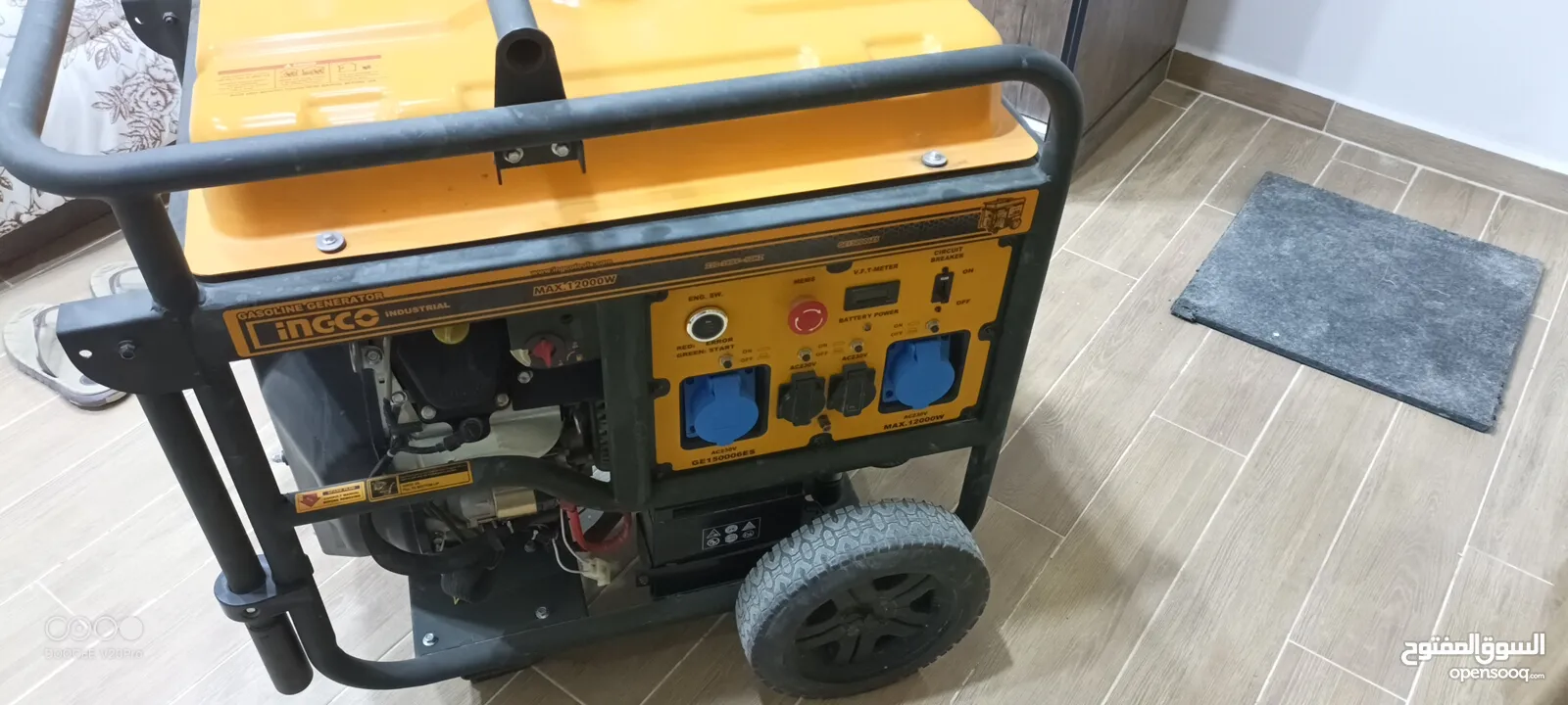 مولد كهرباء  صناعي انجيكو 12kw بحال الوكالة