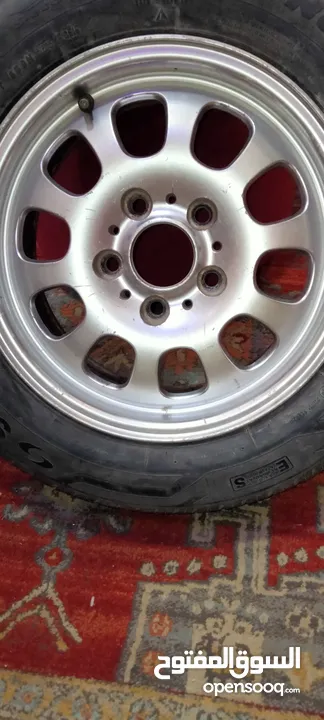 طقم جنط مع كوتش مقاس 15