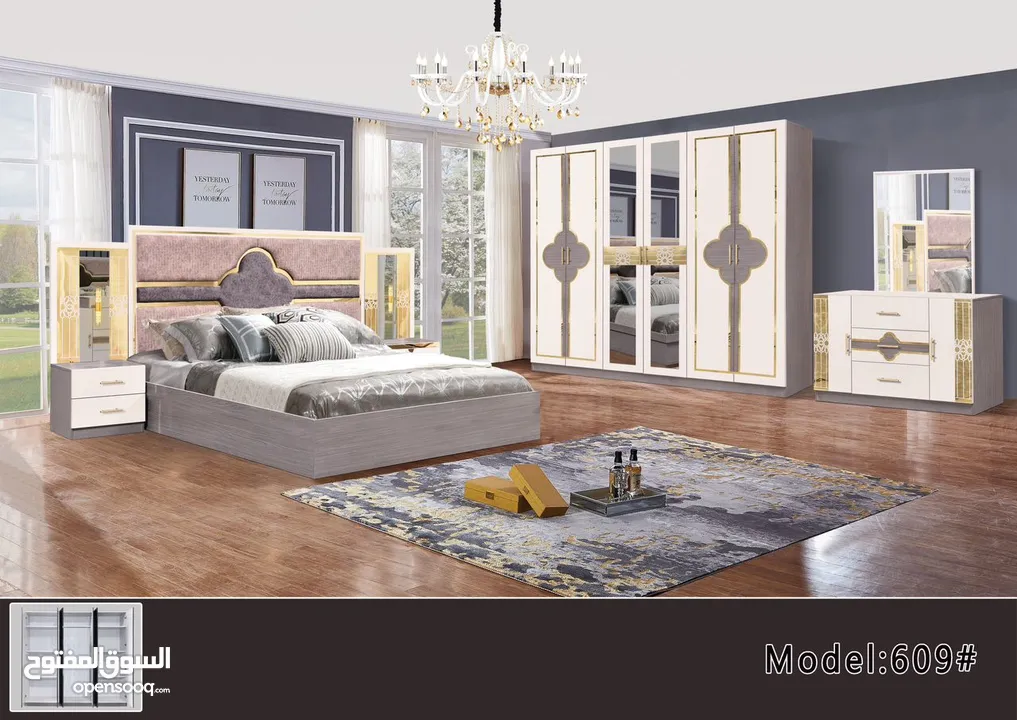 BEDROOM SET 7 PCS WITH MATTRESS WITH FITTING