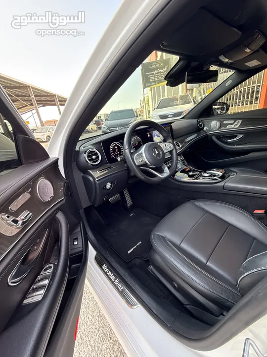 مرسيدس E350 2020 AMG فحص كامل فل اضافات اعلى صنف وارد المانيا ممشى قليل بحالة الوكالة