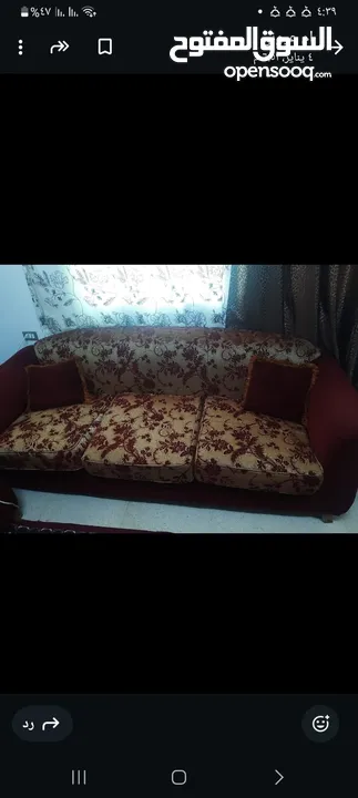 طقم كنب مستعمل للبيع في طبربور ابو عليا التواصل