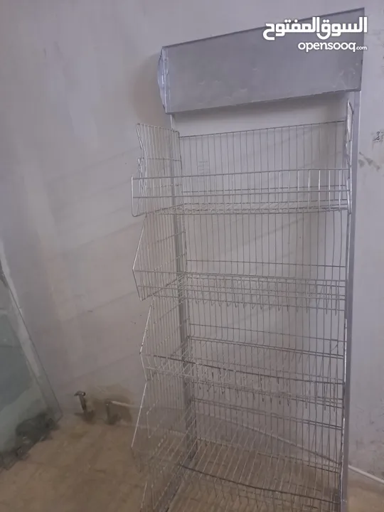 عده محل  مستعمله سوبر ماركت  محمص  ستاند شيبس  ستاندين علكه  رداد هوا بدو تصليح  ثلاجه  ارفف حائط