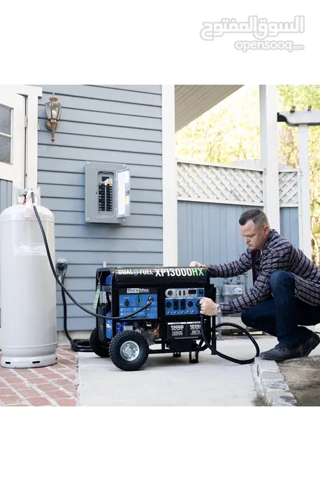 مولد DuroMax XP13000HX Dual Fuel المحمول - يعمل بالبنزين أو البروبان بقوة 13000 واط