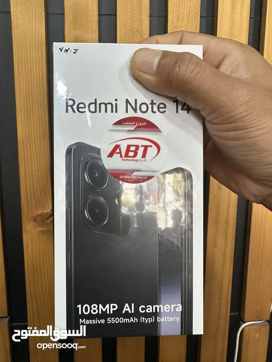 Redmi Note 14 ram 8 gb memory 256 gb all color new