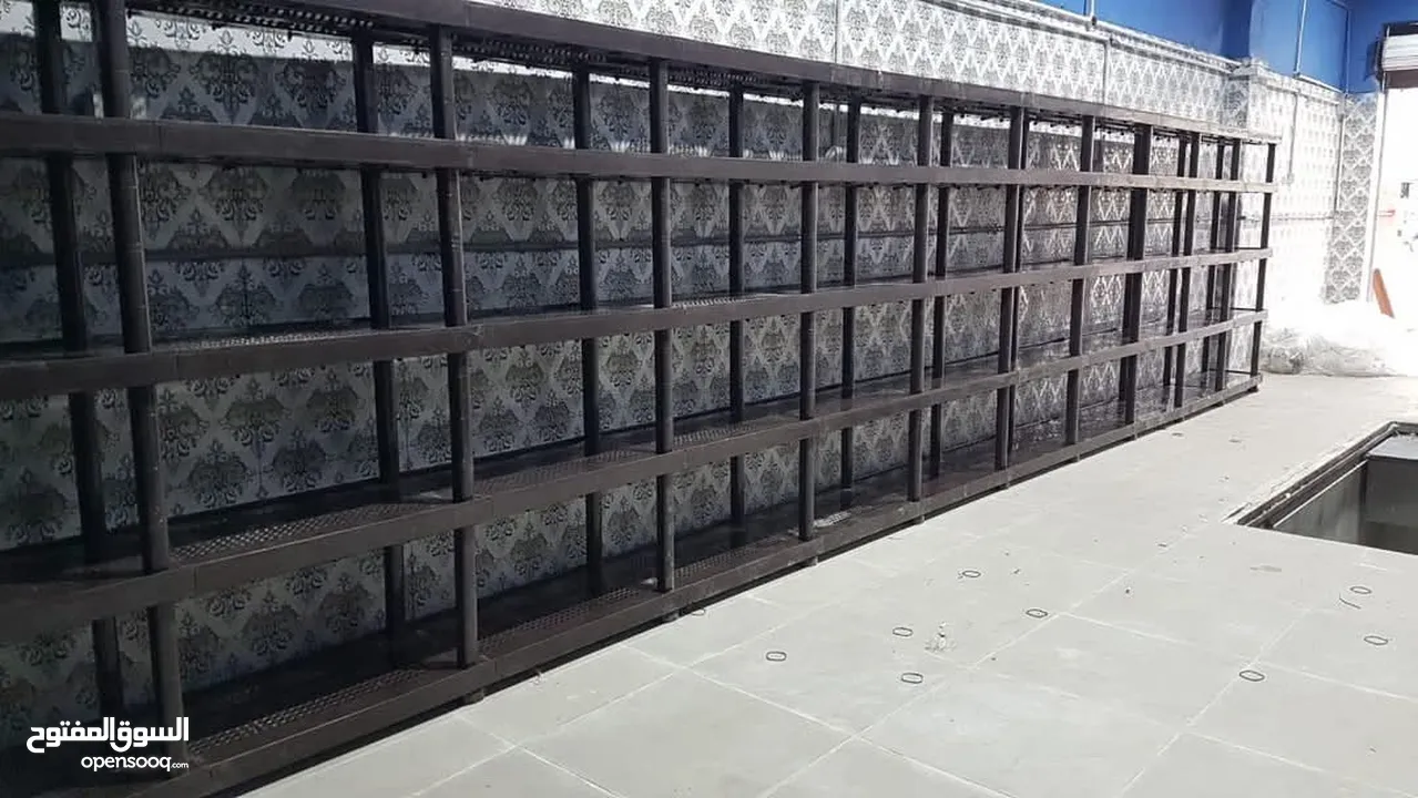 ارفف بلاستيك لتجهيز المحلات