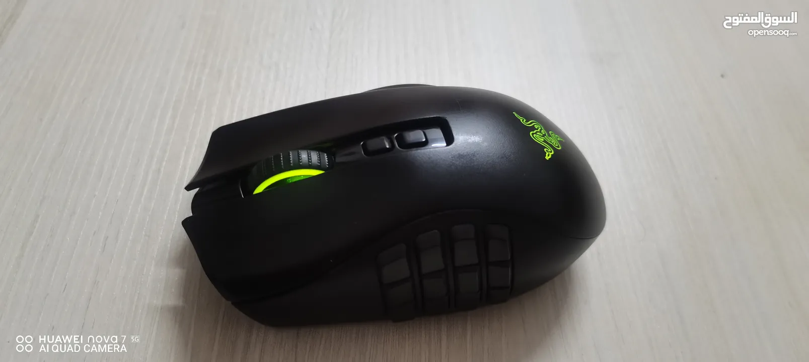 Mouse razer naga pro ماوس مخصص لمحترفي الاعاب وخاصه العاب MMO و RPG ويتميز بدقه عالي جداً