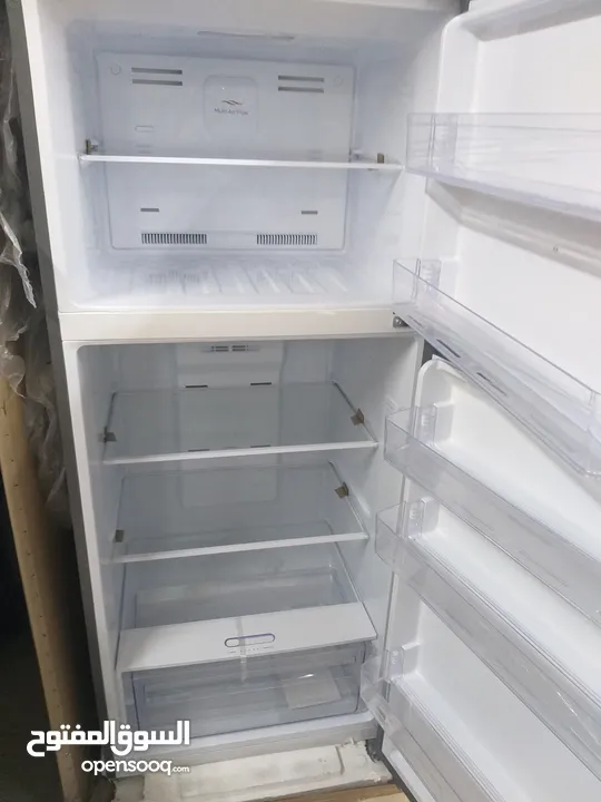 ثلاجة جنرال ديلوكس استوك حجم 420 لتر لون استيل توفير عالي كهرباء