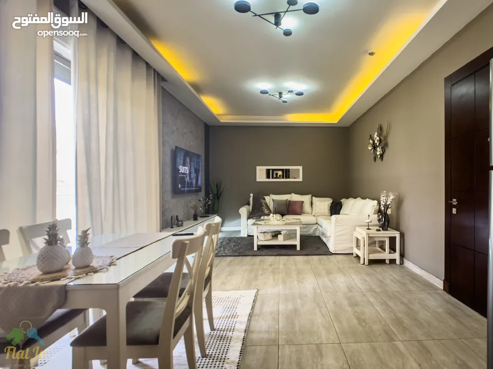 Brand New Furnished two bedroom apartment in Abdoun with Balcony شقة مفروشة غرفتين في عبدون جديدة