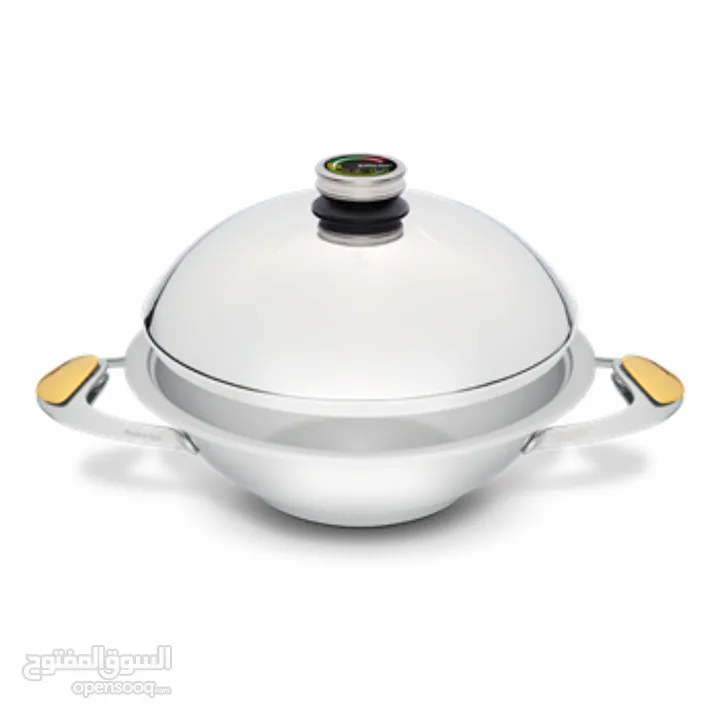 أنية الطبخ  ( ووك ) مع غطاء , قطر 30 سم   انية - طنجرة - إناء - وعاء - طناجر- أواني - طاسة