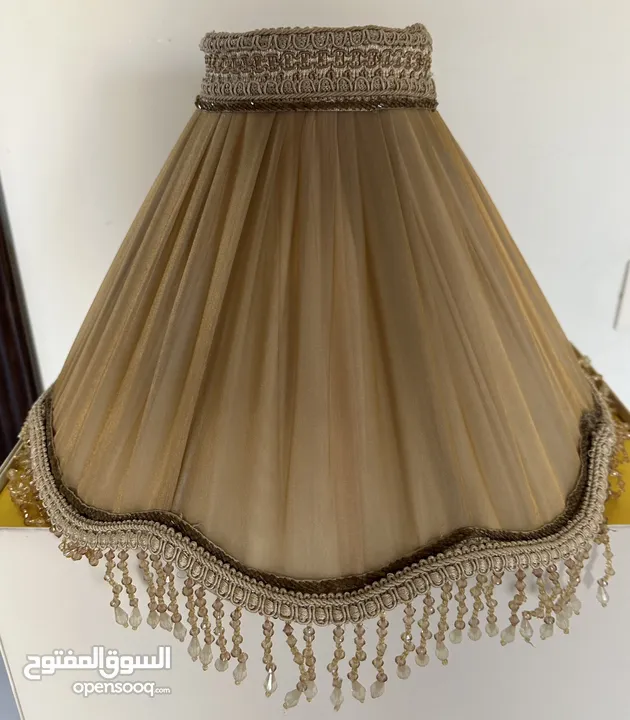 Handmade ceiling lamp shade for bedroom غطاء مصباح السقف لغرفة النوم شغل يدوي مستعمل بحالة ممتازة