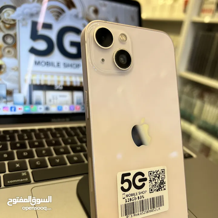 iPhone 13 128GB battery 83% used  ‎فاصل بصمة وجهة فقط العدسة الخارجية للكاميرا مغيرة