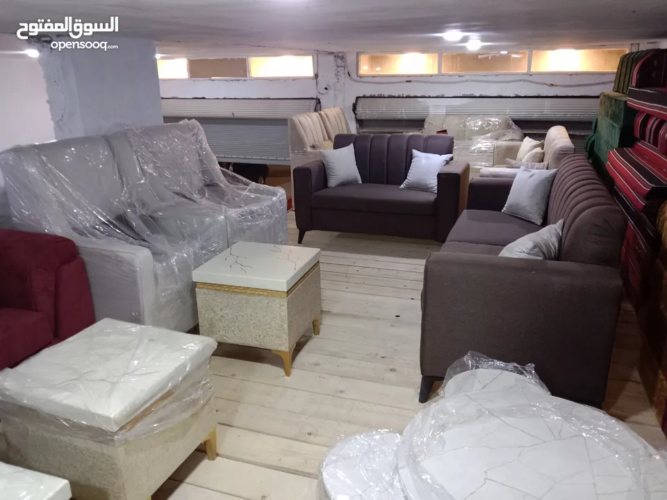 طقم كنب سبع مقاعد جديد للبيع