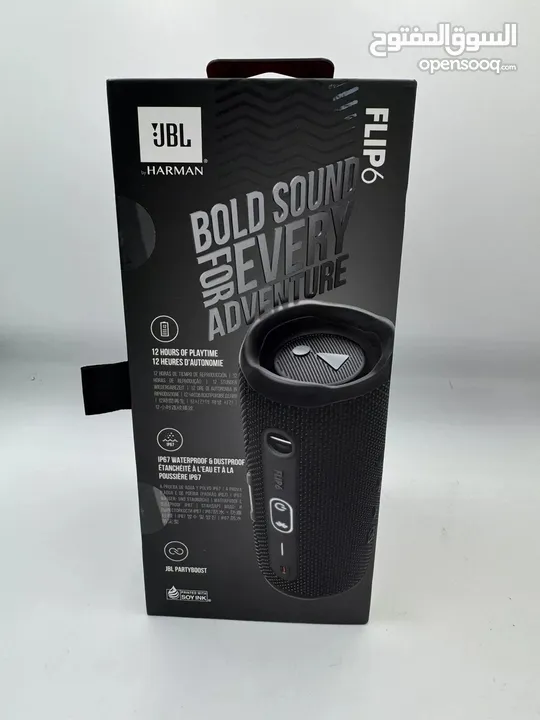 سماعة مكبر صوت سبيكر بلوتوث الغنية عن التعريف JBL HARMAN FLIP 6 مقاوم للماء والغبار