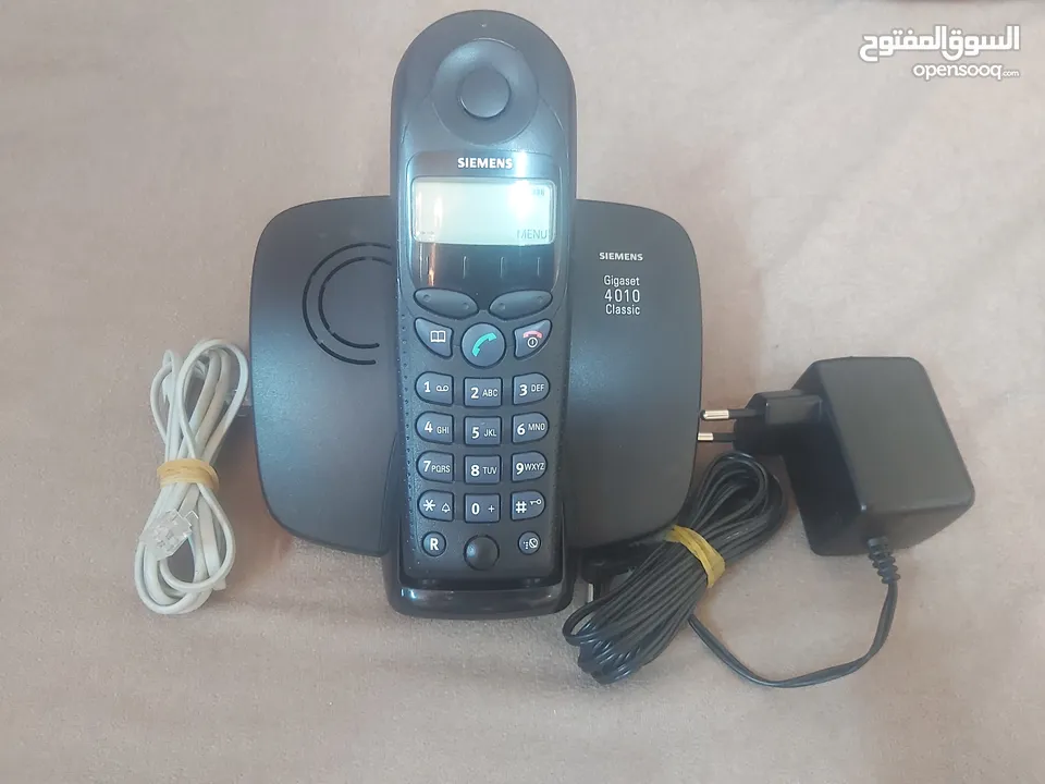 هاتف أرضي لاسلكي Siemens Gigaset 4010 Classic– شغال 100% ومجرب يعمل على الفايبر