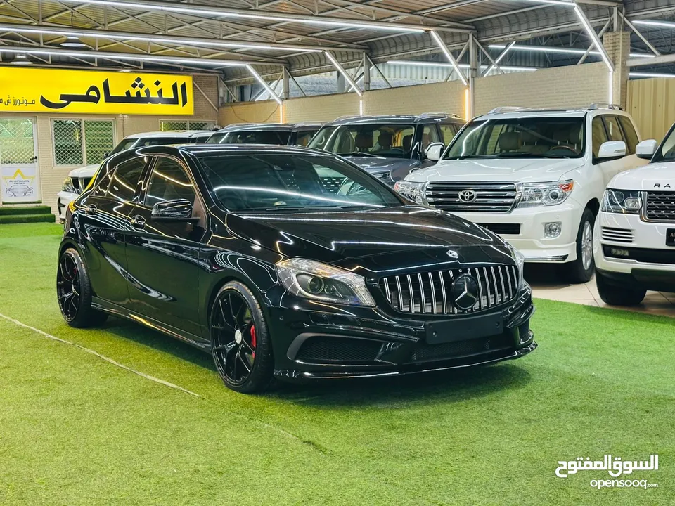 مرسيدس A45  فل اوبشن خليجي بحالة الوكالة  Mercedes A45 AMG 2014 GCC perfect condition