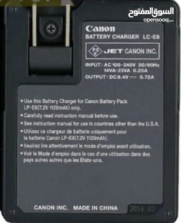 شواحن كانون  Charger Canon LC-E8 E10 E17