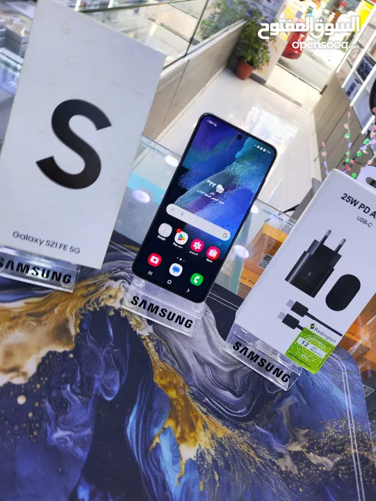 حبه انضيفه Samsung S21 FE 5G معها الكرتونه عربي جيجا 256 رام 16 هدية بكج متوفر توصيل