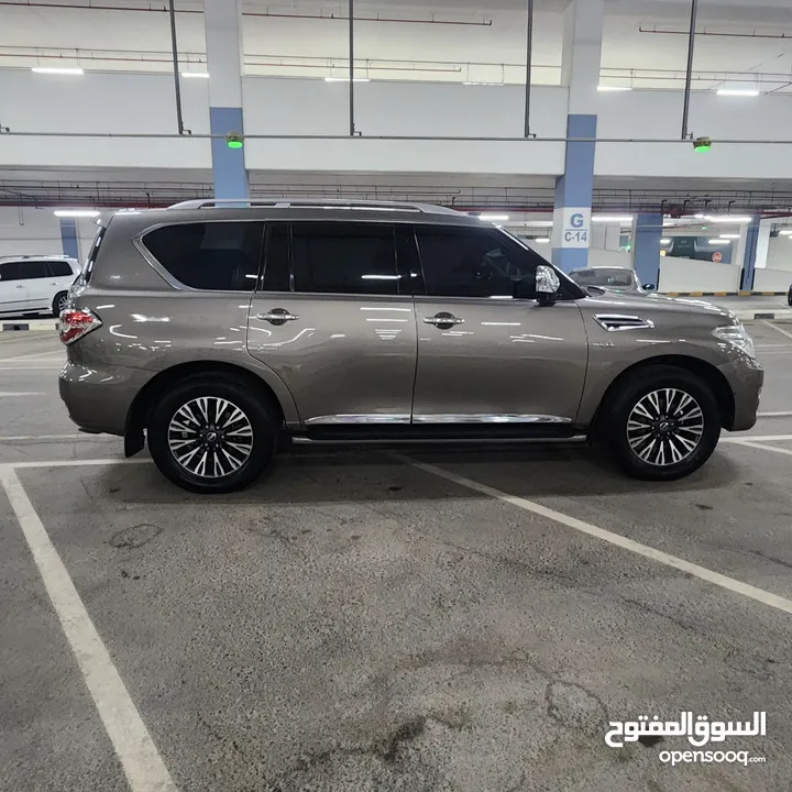 Nissan Patrol Platinum 2015 نيسان باترول  خليجي بلاتينيوم موديل 2015 المكينة الصغيره