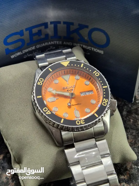 Seiko new برتقالية سيكو