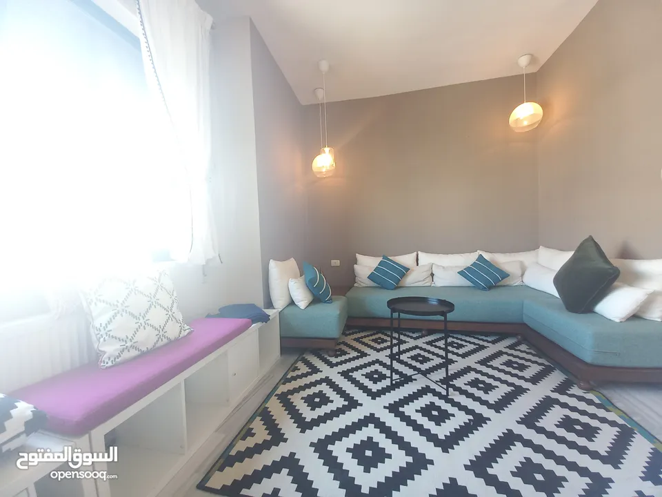 شقة مع روف مفروشة للايجار في الرابية  ( Property 34158 )-174867630