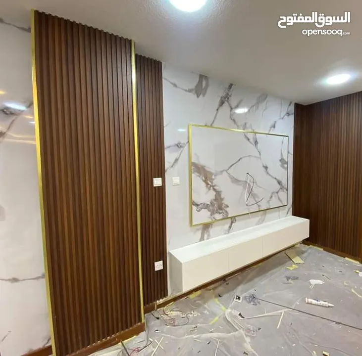 بديل الحجر وبديل الرخام وبديل الخشب والفاير بليس ورق جدران والشيبورد باركيه