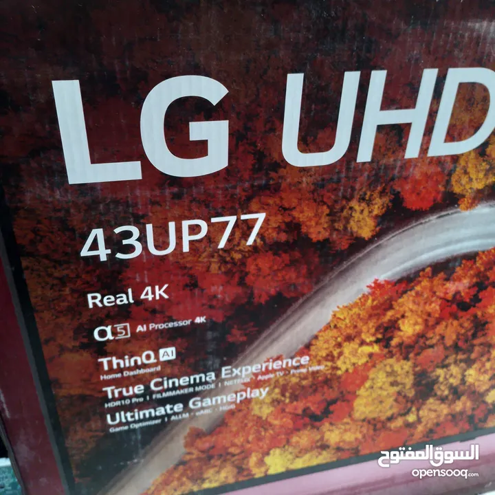 شاشة LG 43 سمارت 4K بحالة ممتازة