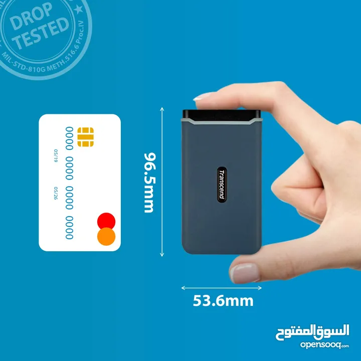 هارديسك داخلي مساحة240 و 480 جيجا بايت ترانسيند Trancsend Portable SSD Hardisk ESD350C 240GB & 480GB
