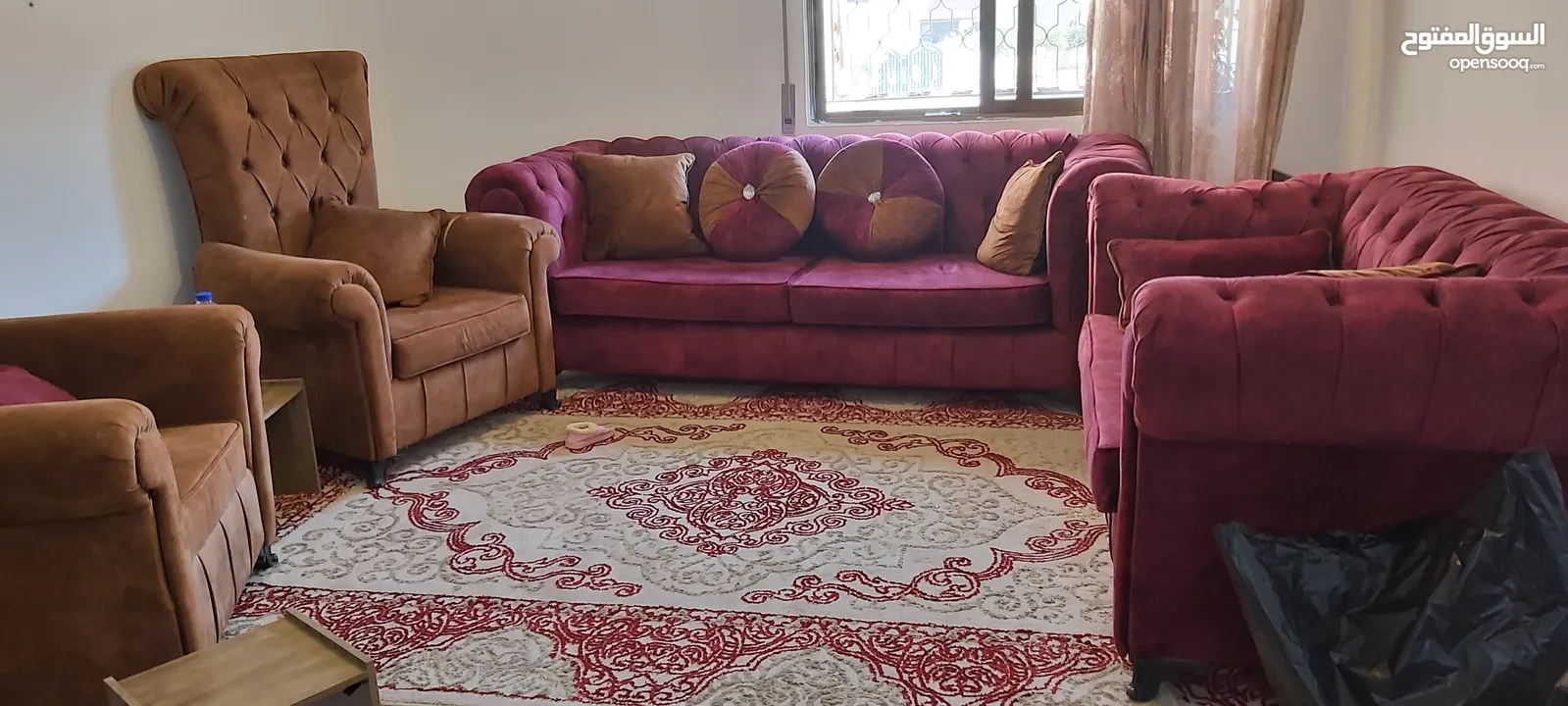 طقم كنب خمري