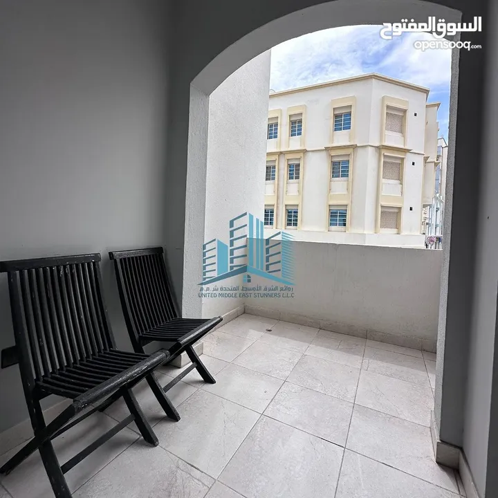 Fully Furnished 1 BR Apartment with Balcony in Al Ghubrah North
