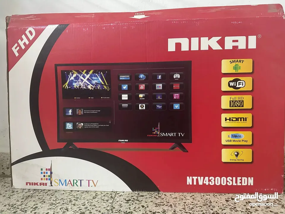 Nikai 43 inches Smart TV, FHD, Price 350