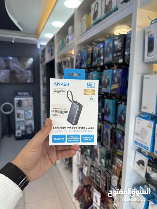 بور بانك nano anker شاحن سريع مكفول سنه