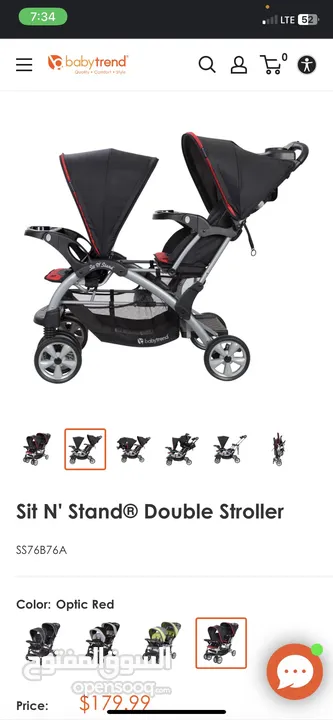 Sit and stand stroller