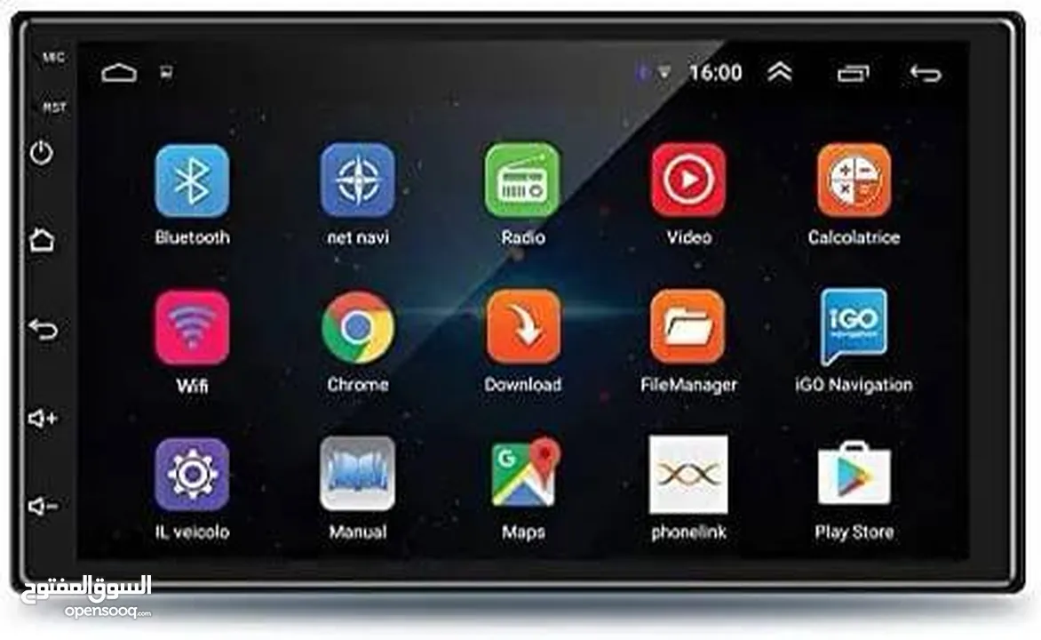 شاشة الاندرويد للسيارة حجم 9 انش android system big screen hd1080p مشغل الوسائط المتعددة .