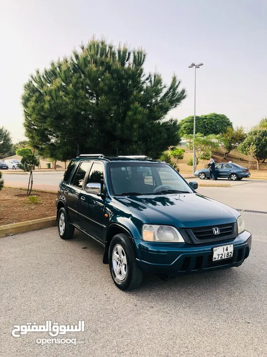 جيب هوندا crv بحالة الوكالة بسعررر مغرررري  السعر 3650 موديل 1998 لون اخضر زيتي  دهان نضيف  بحاله ال