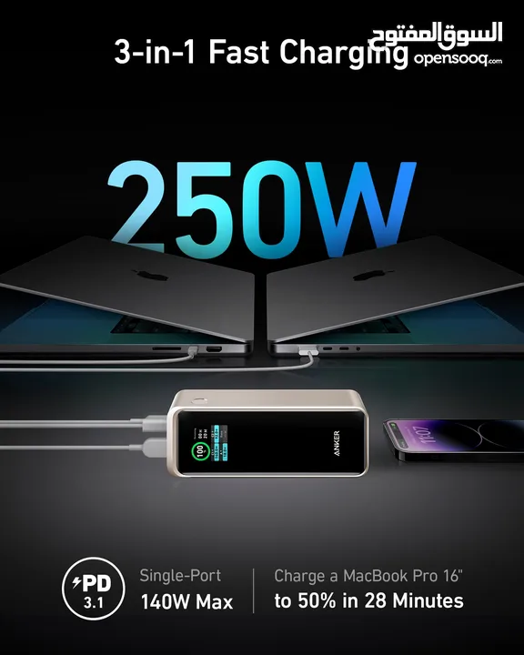 Anker Prime 27,650mAh Power Bank (250W) Brought from Japan  only used for 2 weeks for the trip.