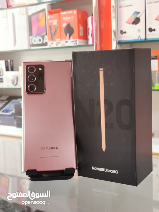 عرض خااص : Samsung note 20 ultra 256gb هواتف نظيفة جدا بحالة الوكالة مع كرتونة و جميع ملحقاتة