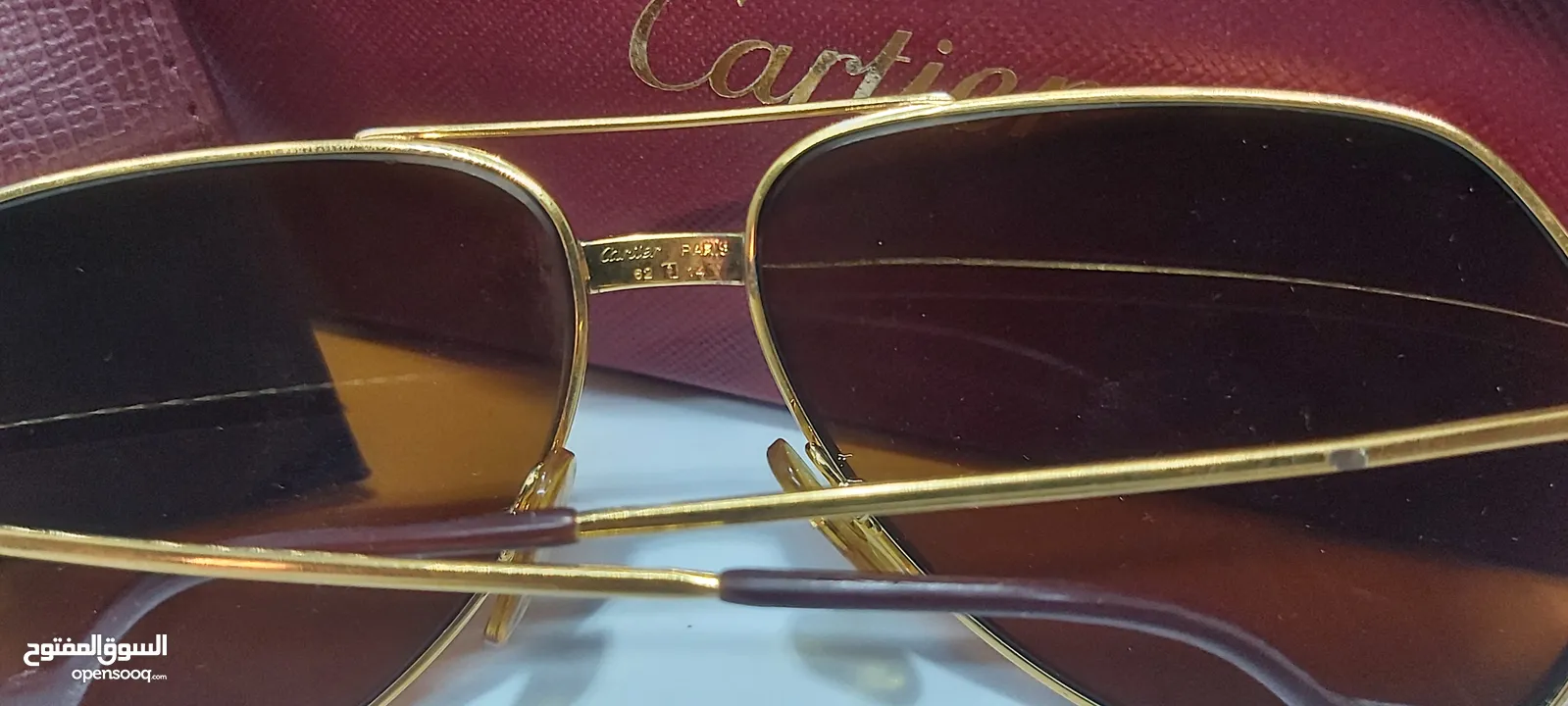 نظاره كارتير فرنسيه  اصليه Cartier Original حجم 62 بحاله ممتازه من النوادر..