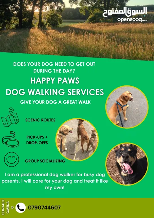 ليحظى كلبك ب افضل النزهات في حياته    DOG WALKING SERVICES