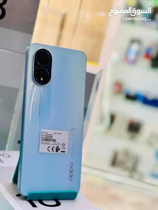 اخو الجديد oppo A18 رام 8 جيجا 128 أغراضة والكرتونه الأصلية هدية كفر ولزقة متوفر توصيل