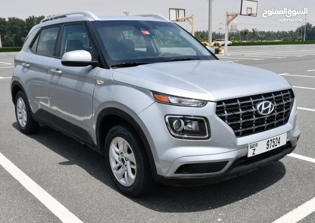 Hyundai-Venue-2020 Silver Daily, Weekly Monthly Rental Available Camera, Crous Control, Sensor atc.